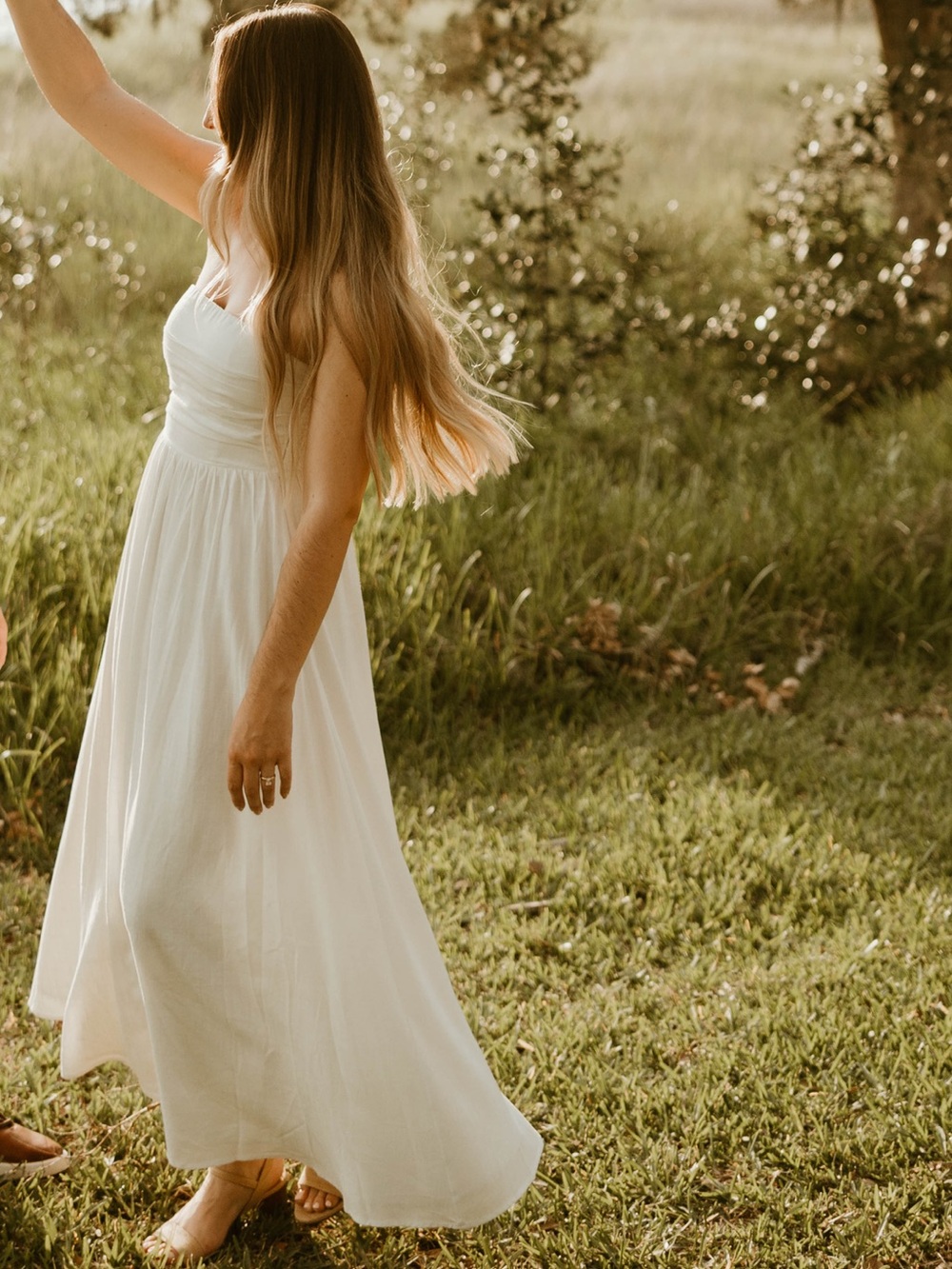 Petal and Pup | White, Kayt Strapless Dress | Engagement, Wedding Dress